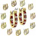 Forever Gold Birthstone Full Hoop Earrings - June E127BG-06 106309